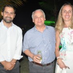 Bruno Fernandes e Orlando Giglio, da Iberostar, com Monique Hingel, da Litoral Verde