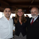 Roberto Oliveira, da Travel Ace, Daniela Monnerat, assessora de Novos Projetos da Avirrp e Evandro Oliveira, presidente da Avirrp