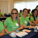 Doris Maciel, April DF, Graziela Picolo, April RJ, Fabiane Tavares, April BA e Erika Alonso, April RJ